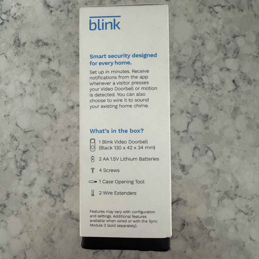 ✨ Blink Video Doorbell – Black | BRAND NEW | NWT ✨